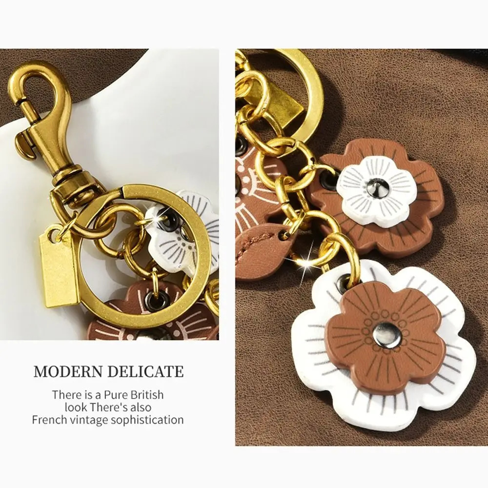 Creative Retro Bag Hanging Ornaments Multipurpose Elegant Flower Keychain Lightweight Backpack 251110