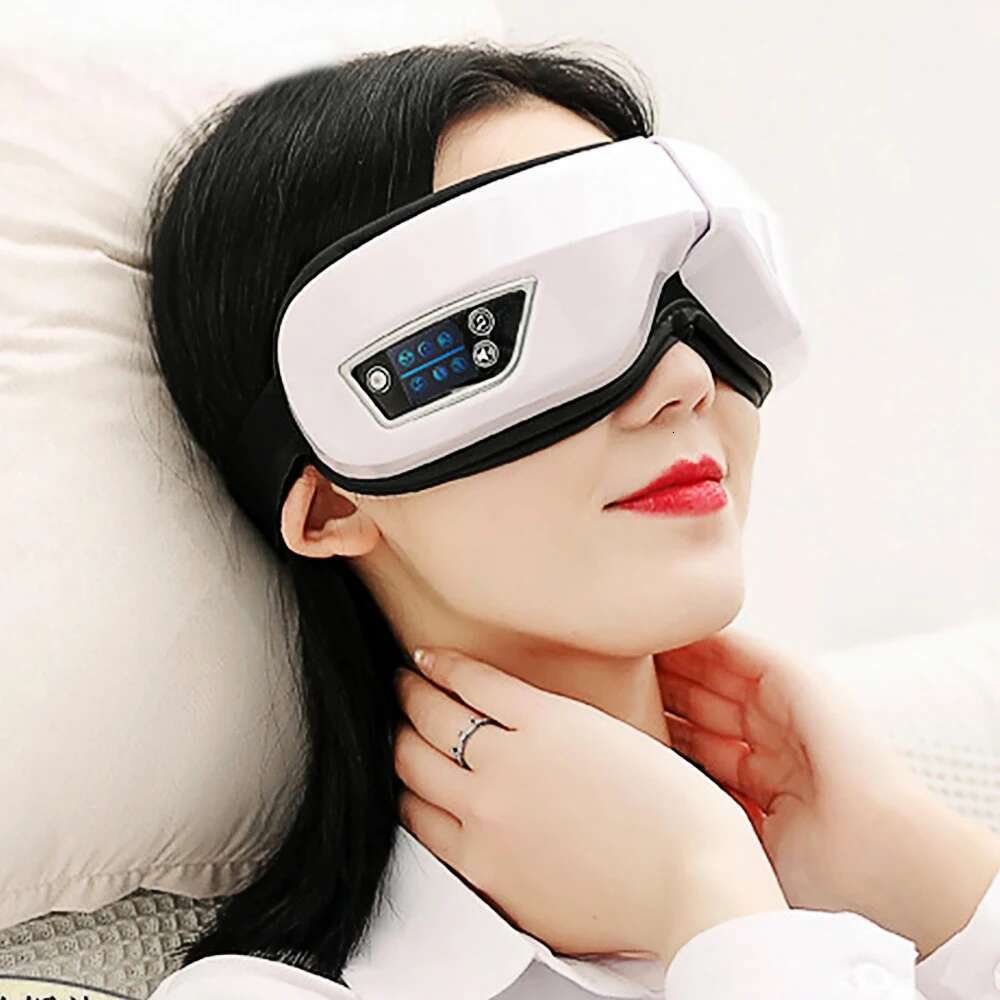 6D Smart Vibration Massager Airbag Compress Bluetooth Music Massage Sleep Mask Relax Fatigue Eye Care Instrument