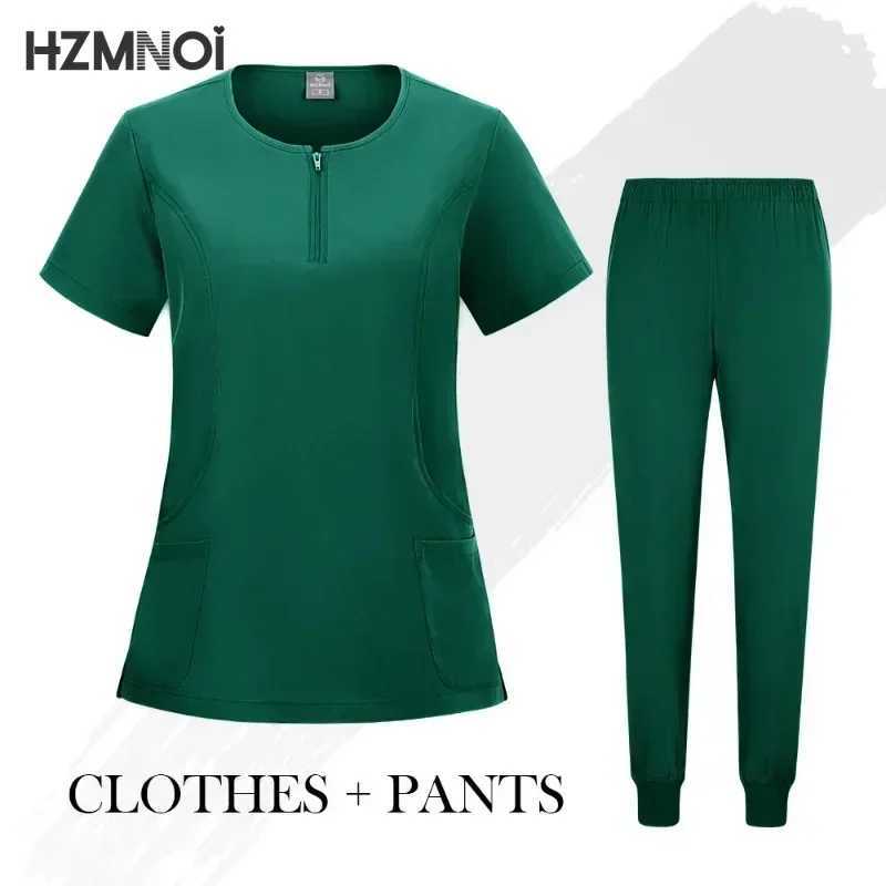 New Medical Uniforms Men Women Nursing Clothes Beauty Come Nurse Scrubs Sets Doctor Dentist Workwear Clinical Tops Pants X250410