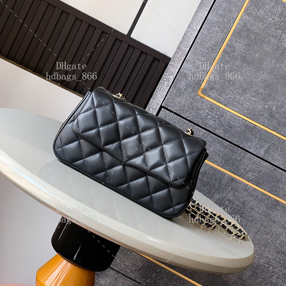 Designer bag 20CM handbag mirror quality shoulder bag leather chain bag Luxury crossbody bag with box C330