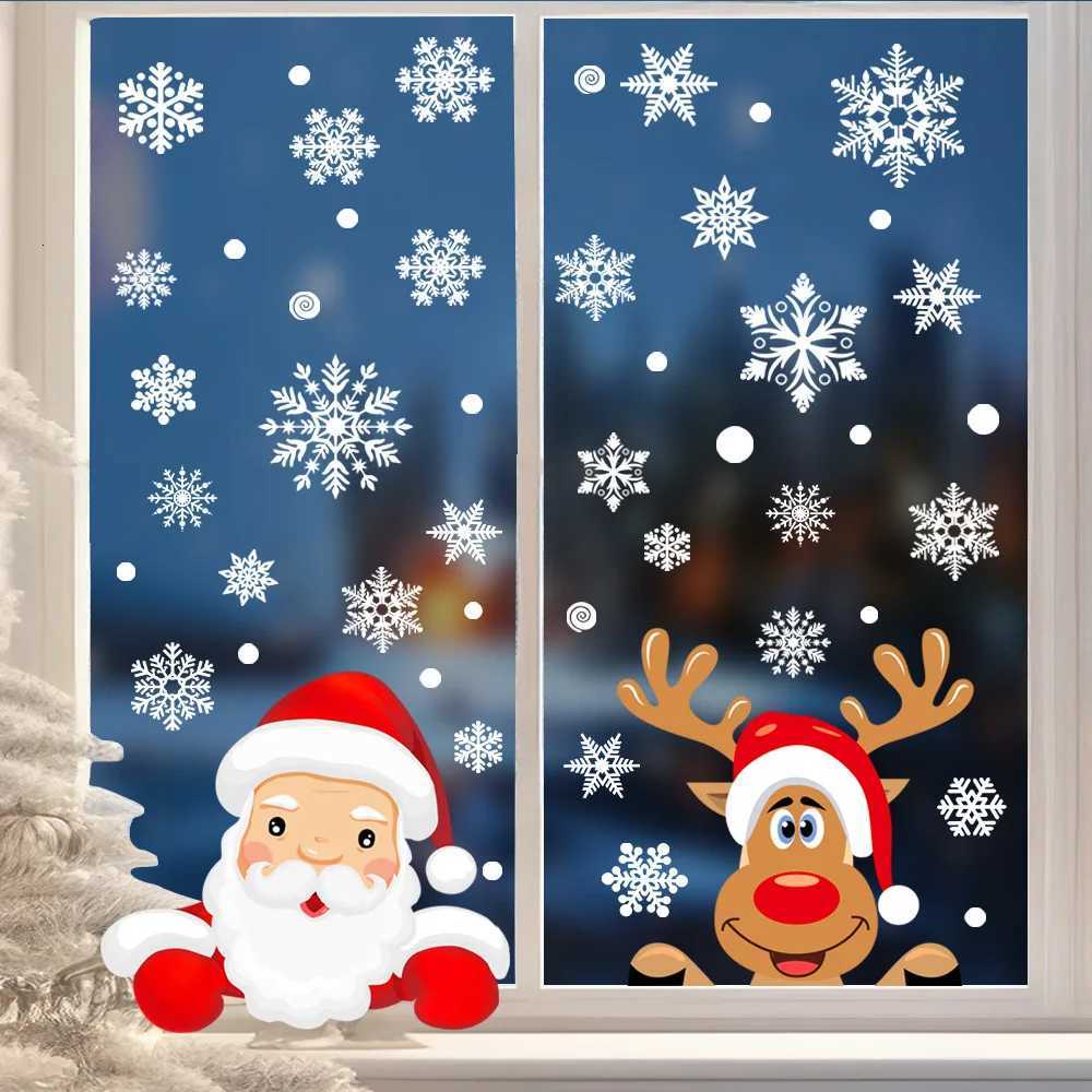 Christmas Window Sticker Merry New Year Decorations For Home 2026 Cristmas Ornament Xmas Navidad Natal Gifts Festive 2025M251111
