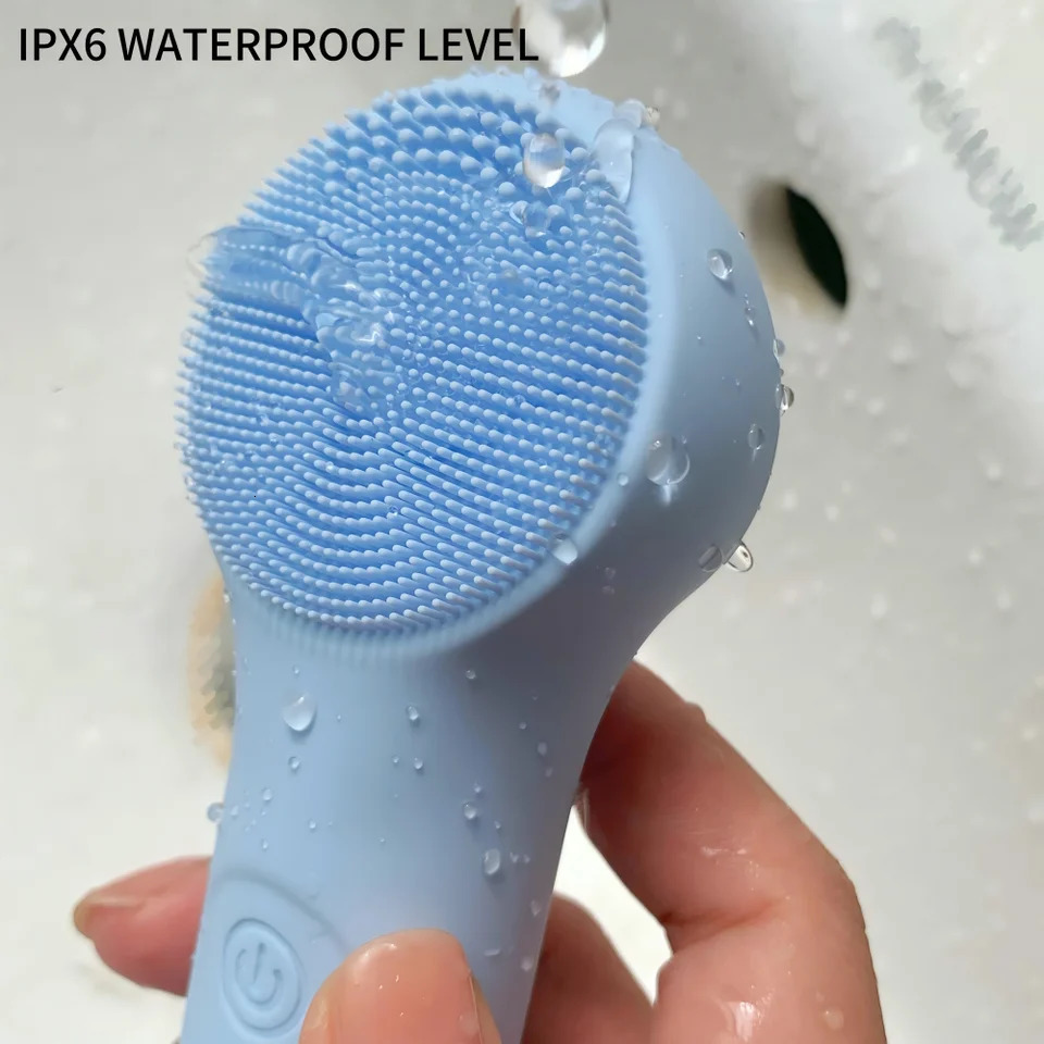 Electric Waterproof Silicone Cleansing Brush Deep Cleanse Makeup Remover Heating Massage Beauty Tool for Women 251106