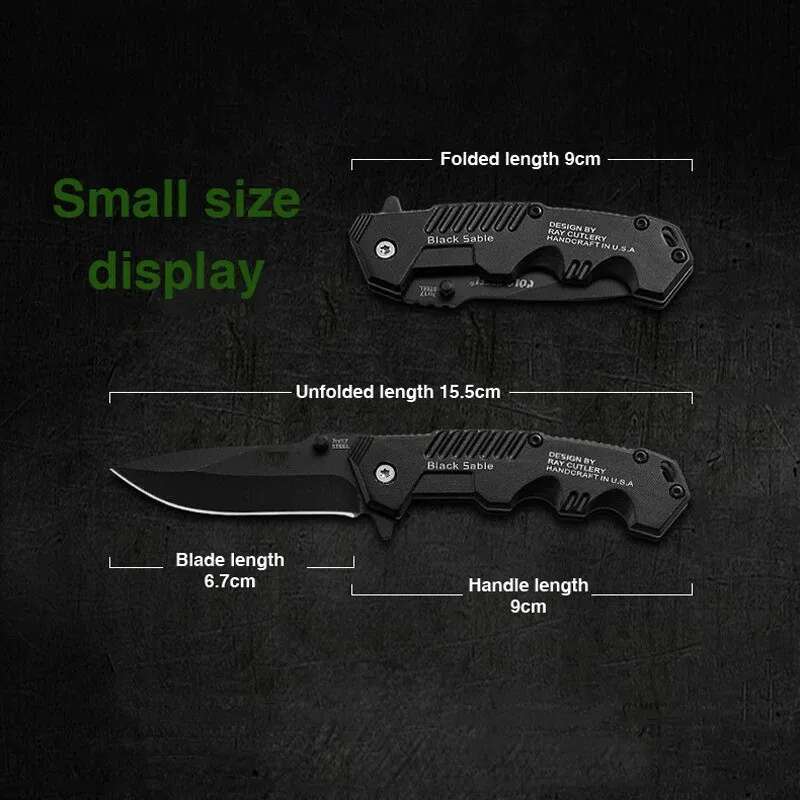 Portable Folding Stainless Steel High Hardness EDC Kit Outdoor Mini Multi-Purpose Fruit Camping Survival Defensive Knife