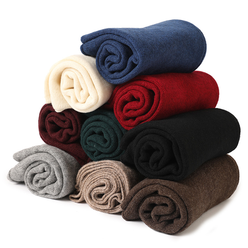 K367 Yak wool scarf wool blended neck scarf women autumn and winter warm scarf dual-purpose Inner Mongolia wholesale spot