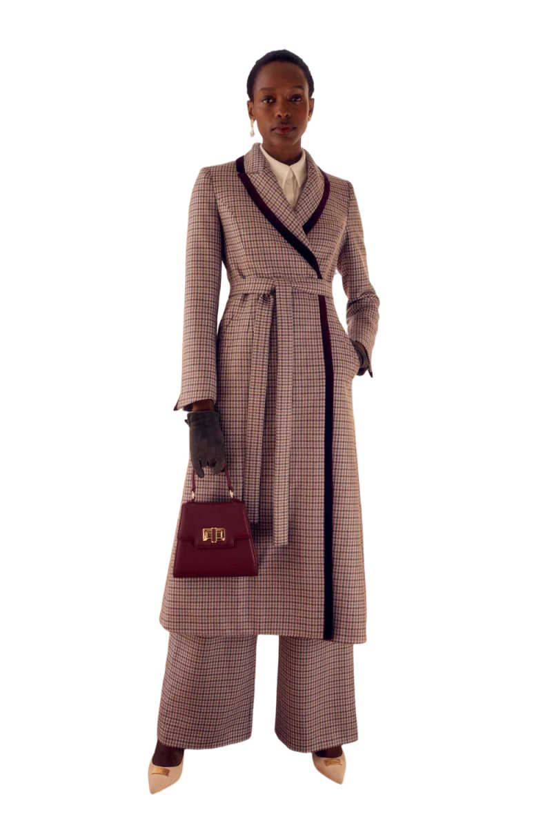 Elegant Woman Woolen Overcoat Long Sleeve Double Breasted Autumn Winter Outdoors Occasion Warm Customized