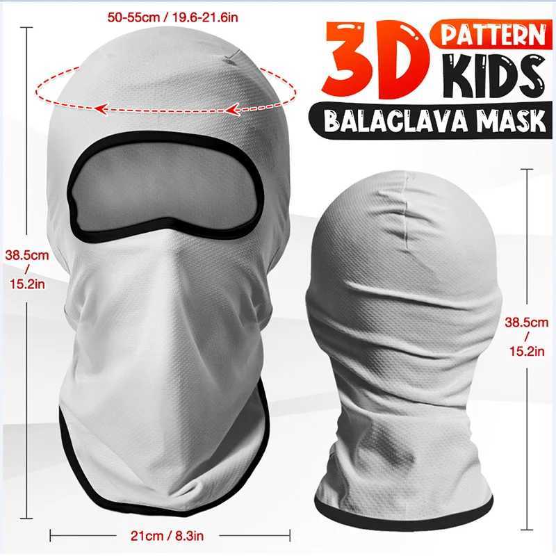 Cartoon Balaclava Cap Kids Full Face Cover Ski Mask Outdoor Windproof Face Bandana Scarf Hat Winter Neck Warmer Cycling Headgear S251110
