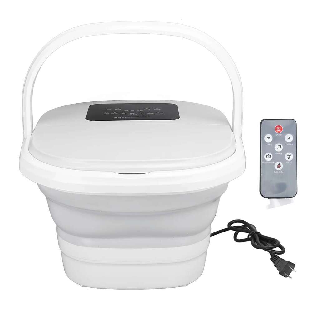 Soak Tub Smart Foldable 420W 8L Large Capacity Heating Foot Massager Spa Soaker with 8 Set Rollers