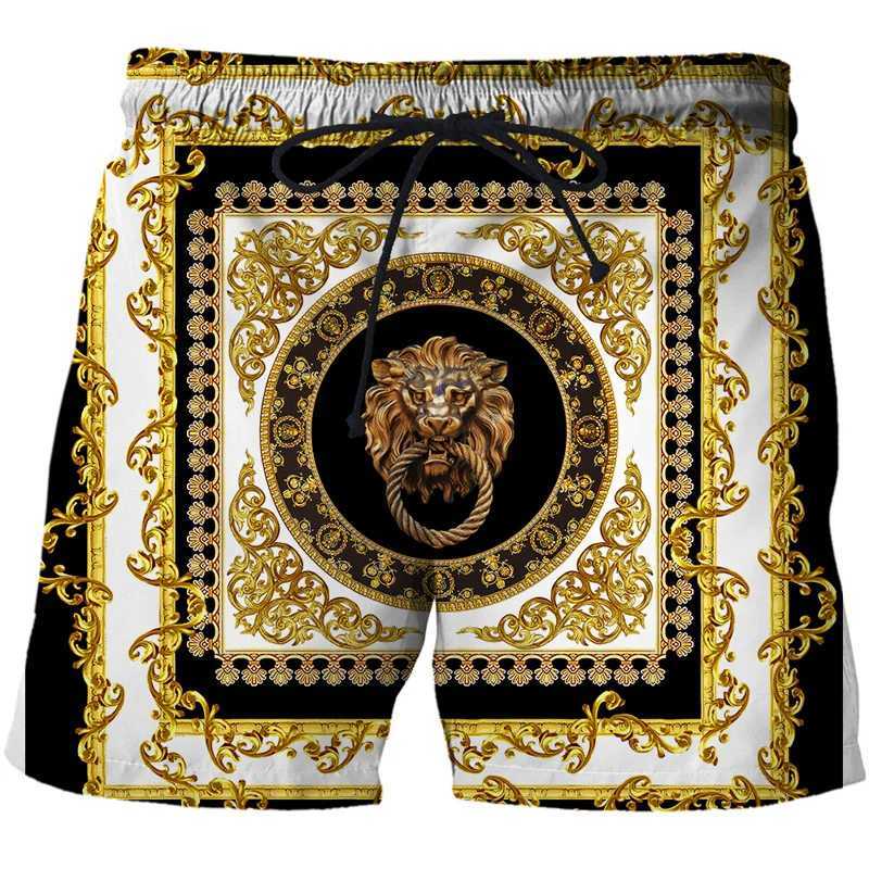 3D printed luxury beach shorts for men a must-have for Hawaii vacation swimming trunks for leisure fitness center surfing swimsuit childrens board ice