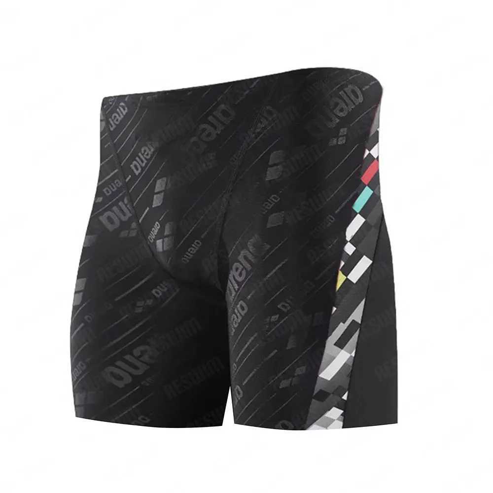 Summer Mens Swimming Jammer Endurance Exercise Training Swimsuit Shorts Swimming Trunk Swimsuit Jammer Tight Surfing Beach ShortsW250410