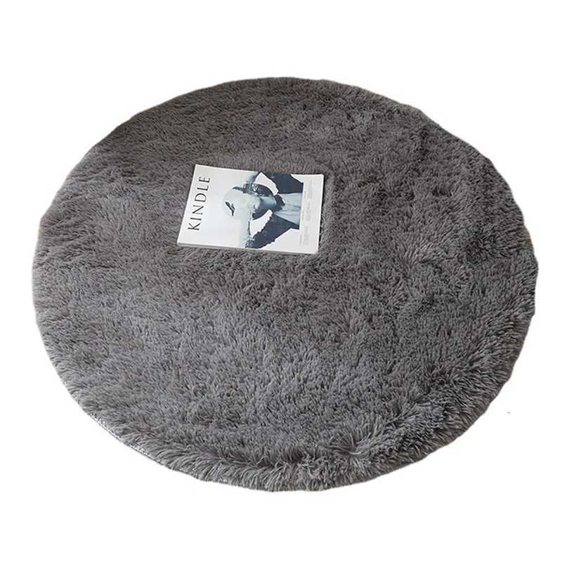 Fluffy Wool Rug Living Room Carpets Faux Fur Round Mat Kids Room Long Plush Rugs Home Bedroom Decor Shaggy Carpet Y251110