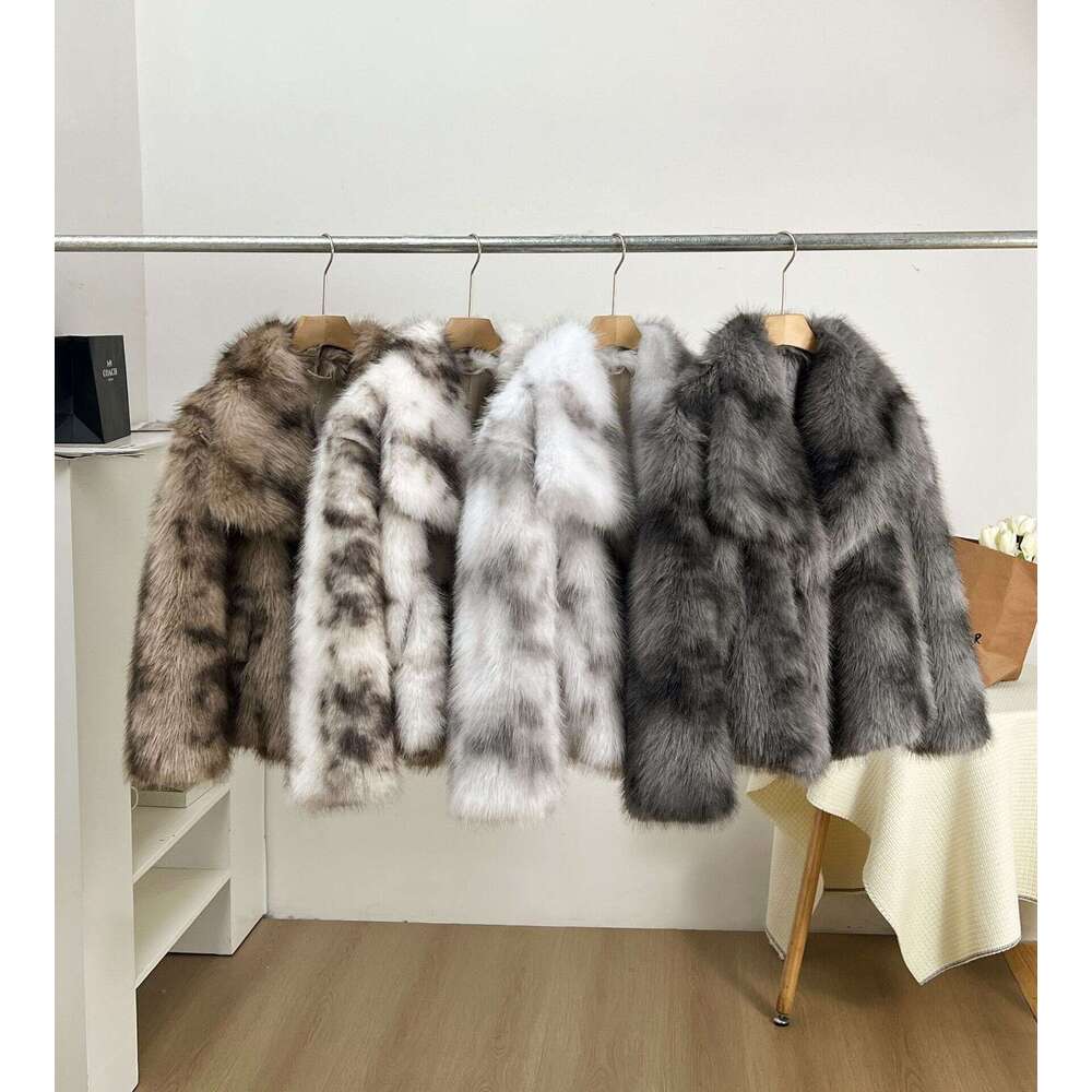 Women's Elegant Jacket With Buckle Faux Fur Trim - Grey/Black/White Plaid Collar Coat, Short Length Winter Warm Outerwear, Hine Washable For Casu