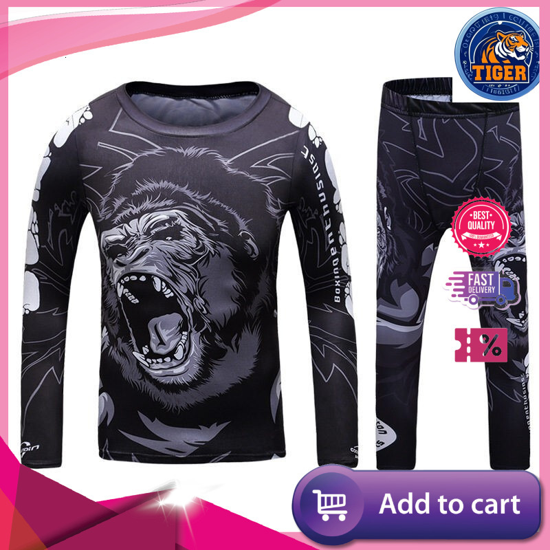 Ddmytiger China Domestic Kid S Gym MMA Bo Jerseys Baby Boys Compression Sport Set Suit Rashguard Kickbo Tight Trousers Children BJJ Sportsuit Ddmytige