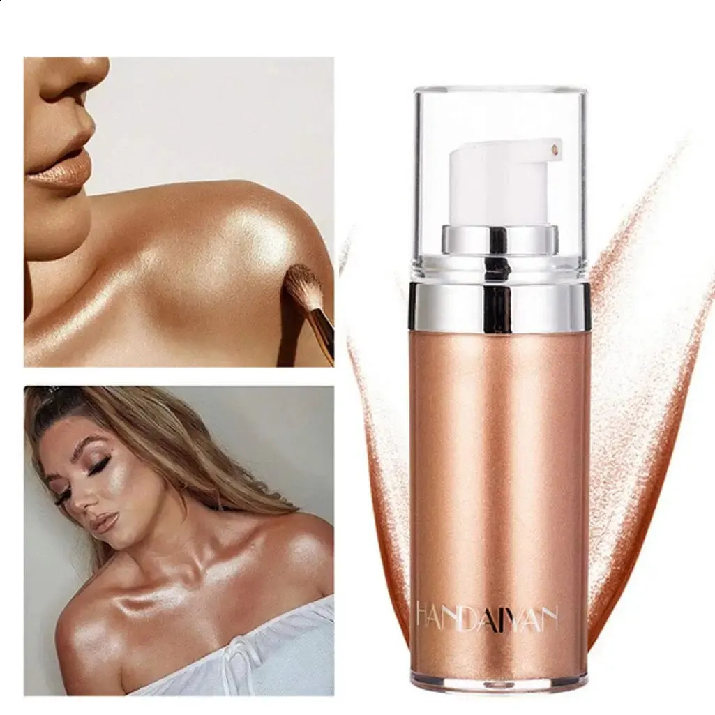 Liquid Highlighter Makeup DropsMoisturizing Face LuminizerSmooth Liquid Shine Shimmer Glow Foundation Glitter Body Makeup 250410