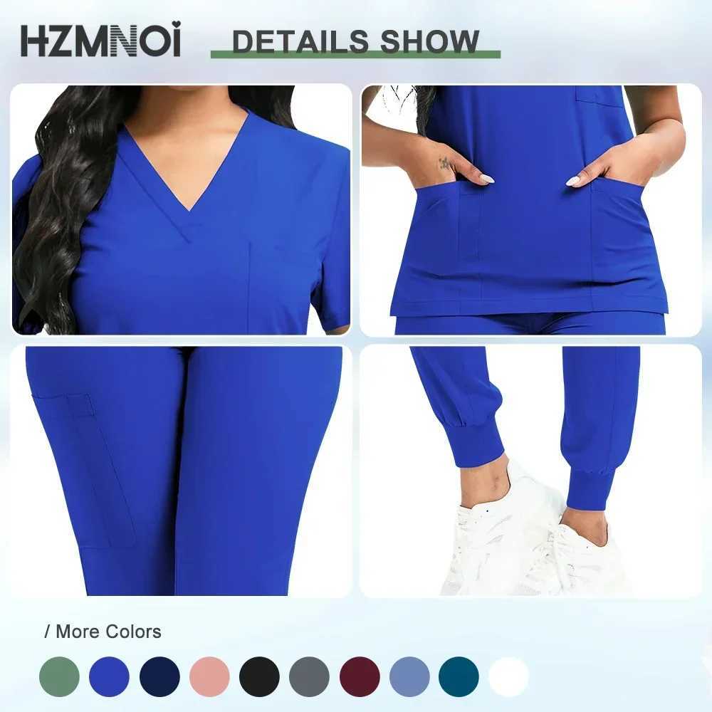 Scrubs Women Beauty SPA Uniform Pet Clinic Store Veterinary Dentistry Work Clothes Set High-quty Medical Nurse Uniform Unisex X250410