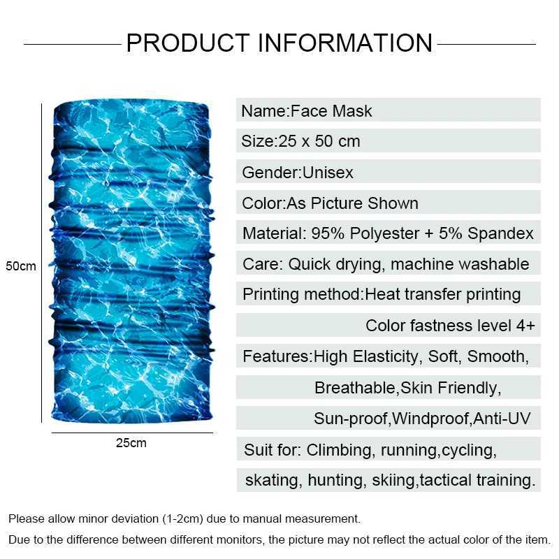 1PC Breathable Mask Skull Mask Seamless Balaclava Hat Headwear ScarfHalloween Cycling Face Mask S251110