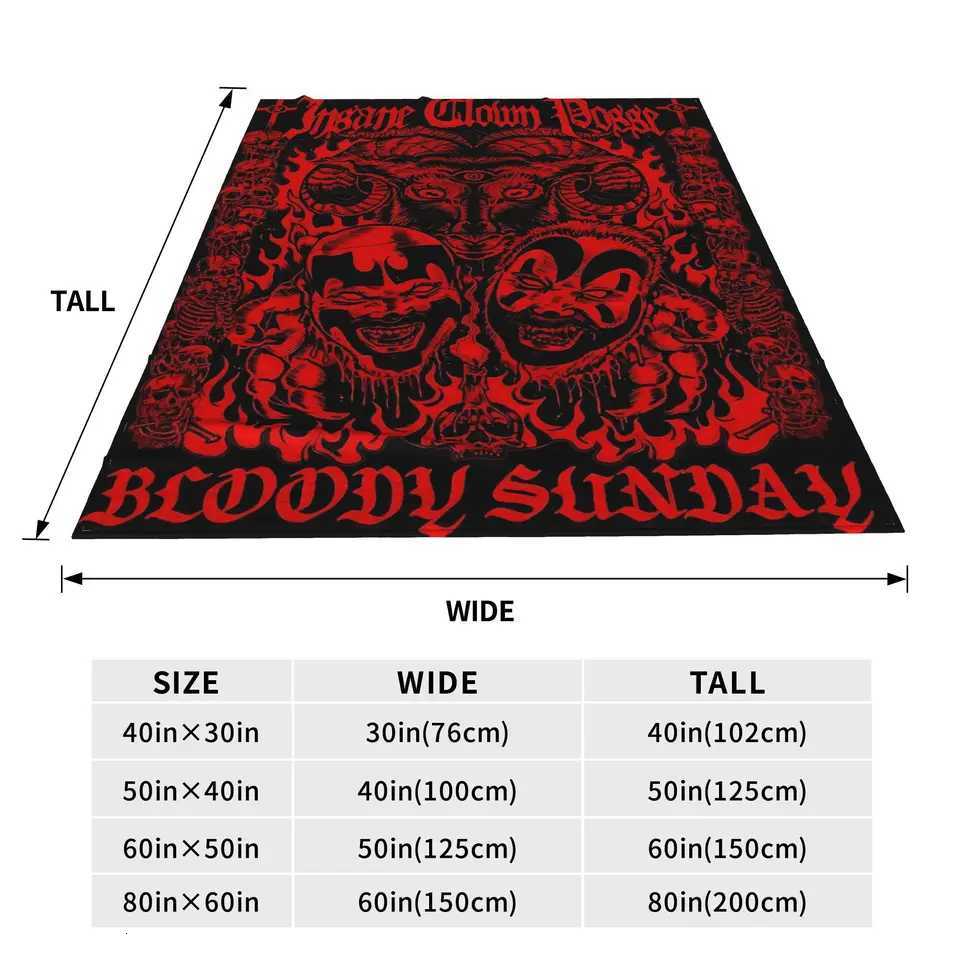 Insane Clown Posse Blanket Warm Soft Street Trend Plush Throw Blanket For Children Home Decor Flannel Bedspread Bed Cover C251111