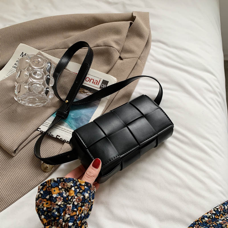 Lady Countess Popular Small Bag ins new Style Women's Bag Korean Version Woven Crossbody Bag Single Shoulder Chest Bag Small Square Bag