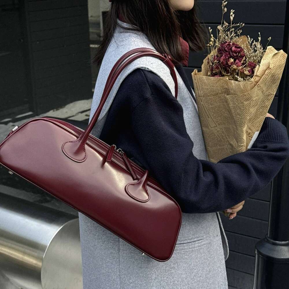 Designer Motingsome 2025 New Woman Bag Cowhide Genuine Fashionable Handbag French Designer Bags Stick Tote Purses