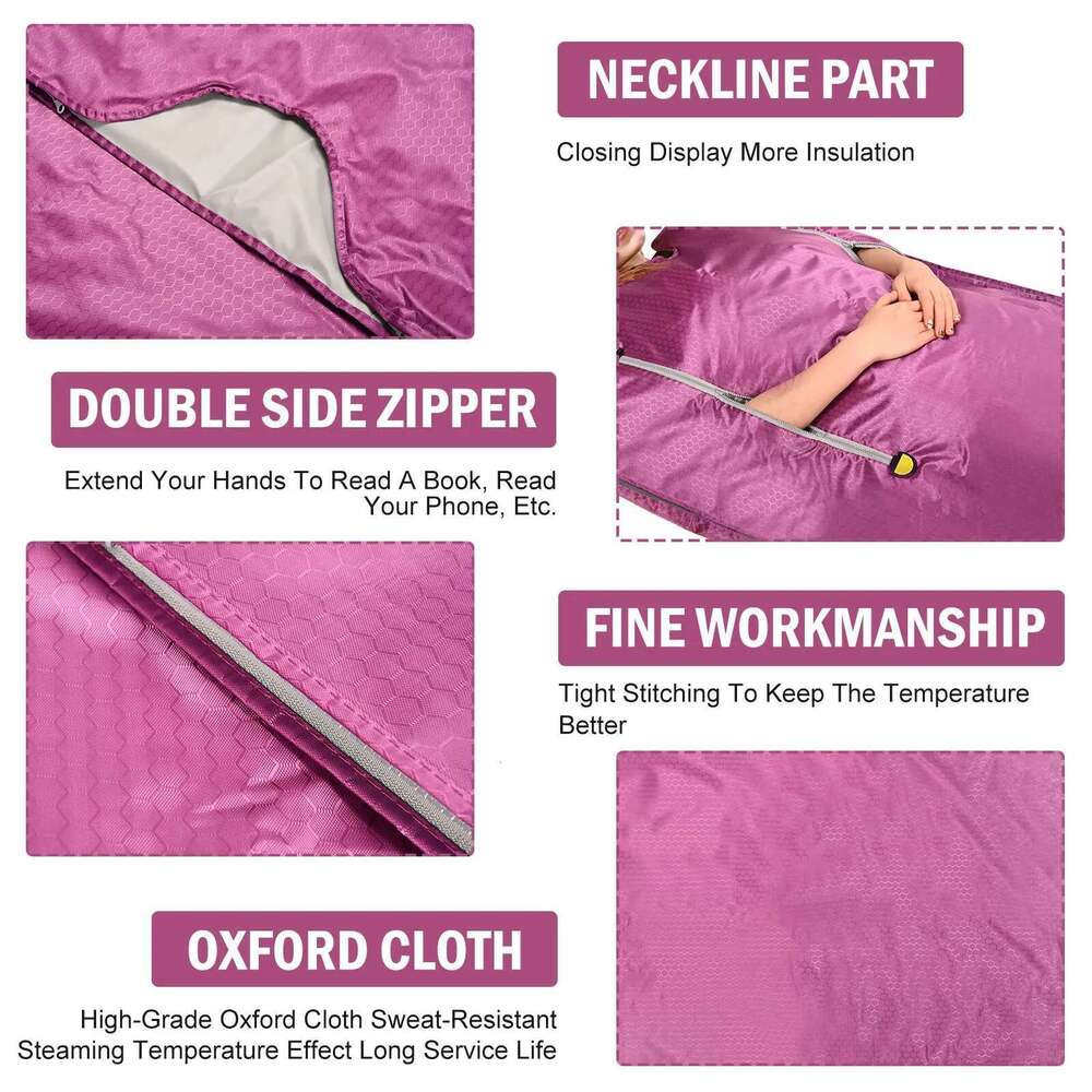 Upgraded Blanket, 2 Zones FIR Digital Oxford Sauna Heating Blanket Weight Loss Body Shaper Detox Therapy Anti-Aging Beauty