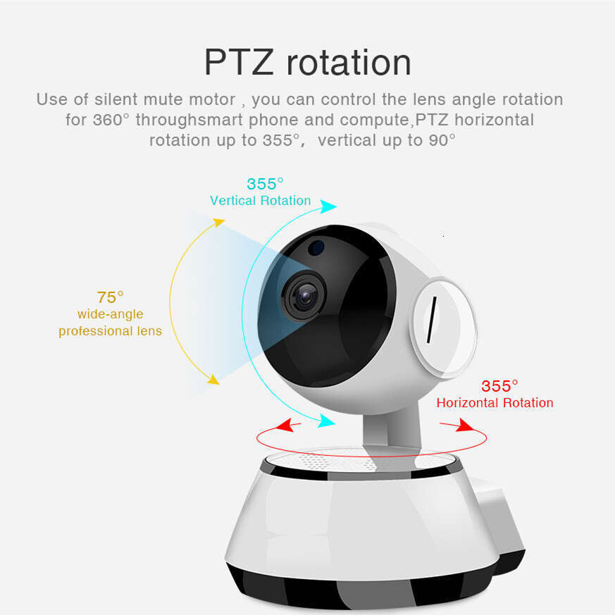 V380 shaking Head 100W720PWiFi wireless network camera puppy HD camera