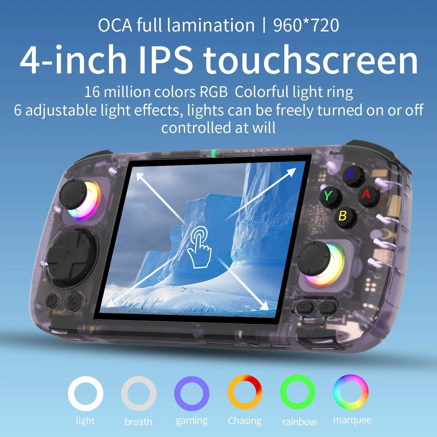 ANBERNIC RG406H Retro Handheld Game Video Player Console 4 Inch HD SCREEn WIFI 8G128G Android 13 512G P 2 GiftM251111