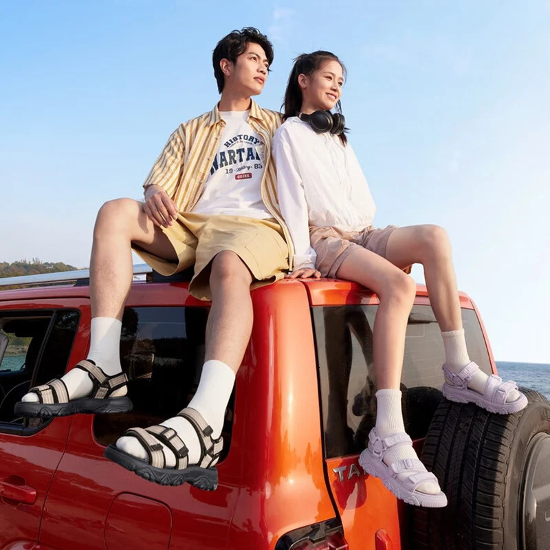 GOLDEN CAMEL Womens Sandals Summer Thick-soled Sport Sandal Casual Fashion Beach Ladies Shoes for Women Retro Slippers 251110