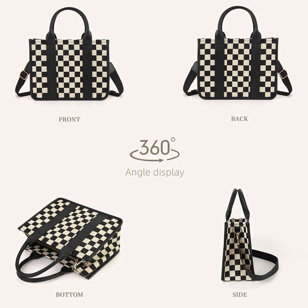 2025 New Women's Canvas Loose Designer Women's Handbag Capacity Fashionable Slanted Adjustable Strap Daily Commuter Big Work Bag5