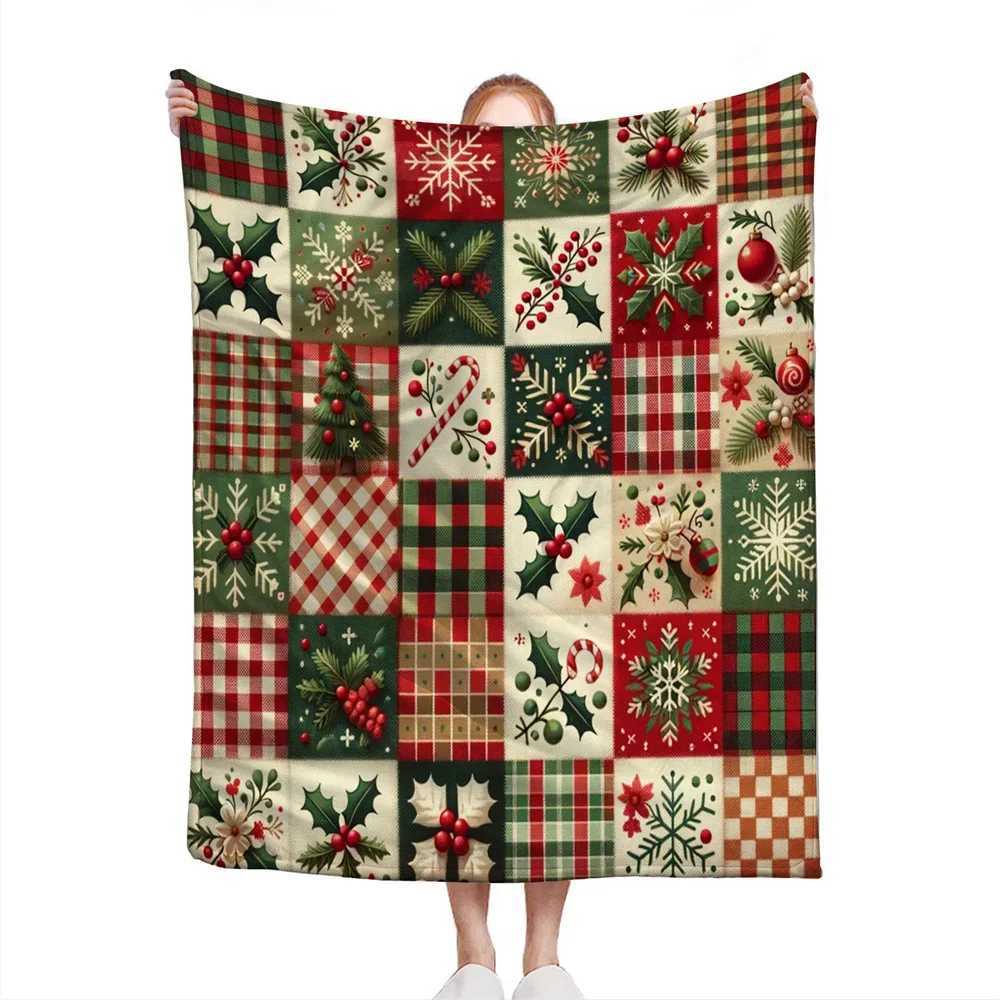 Plaid Candy Print Microfiber Blanket Super Soft Throw for Bed Sofa Lightweight Winter Warmth Blanket for Camping Picnic Use C251111
