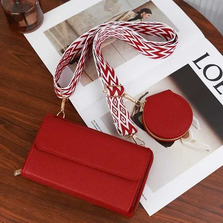 Large Capacity Womens Shoulder Bag Maturation Litchi Pattern Mobile Phone Crossbody Bag Multi-Functional Mother-Child BagT251110