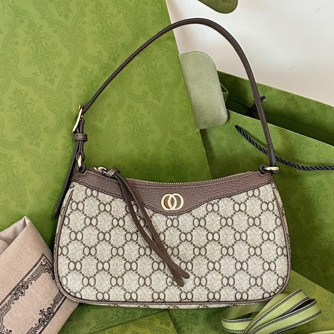 Ophidia Designer Classic Brown Wallet bag Date Code Handbag Purse Shoulder Printing Cross body Messenger s Designers Mini Armpit Bag Beach designer ba