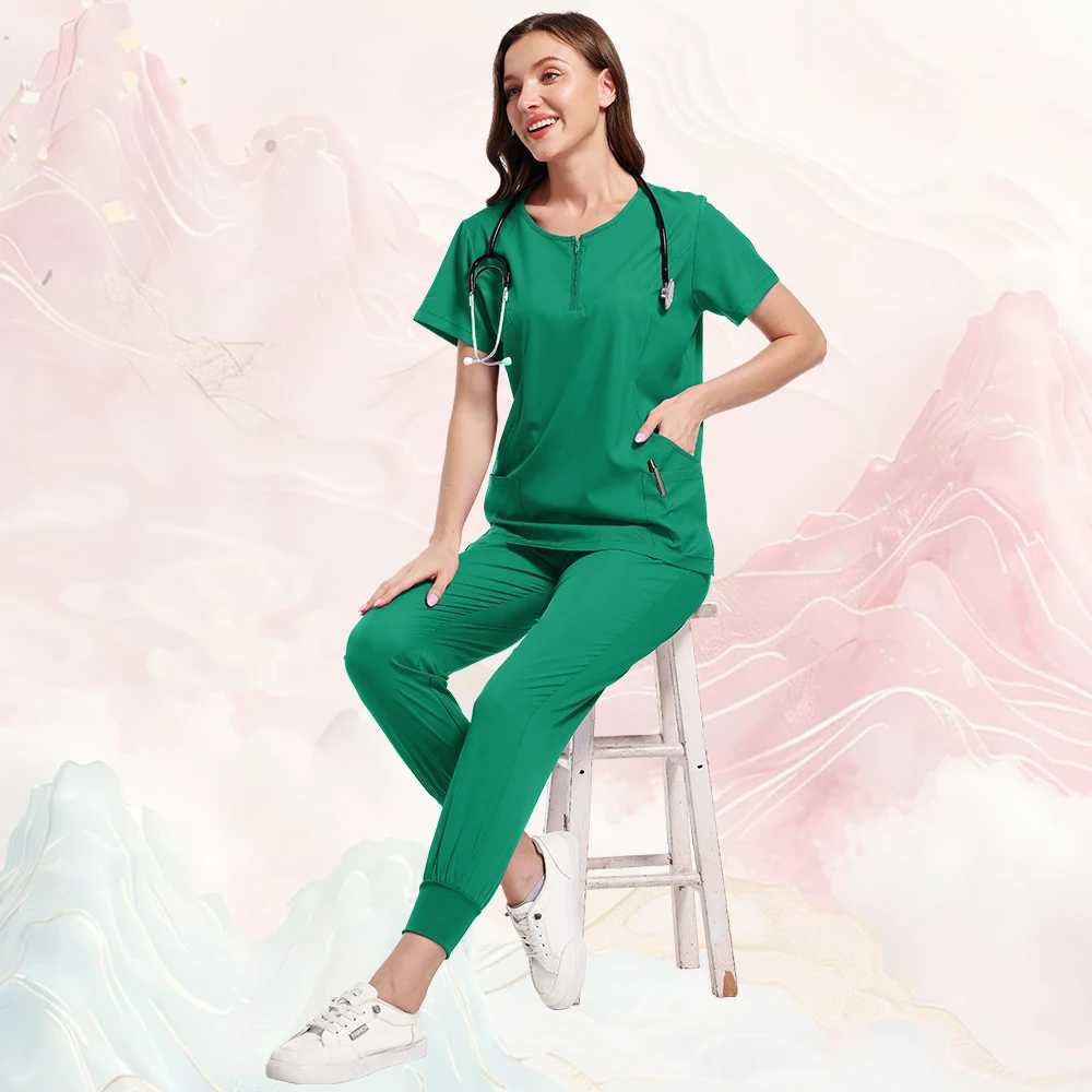 Medical clothing womens shampoo jogging set nursing pants surgical gowns high-quality medical uniforms beauty uniforms X2504101