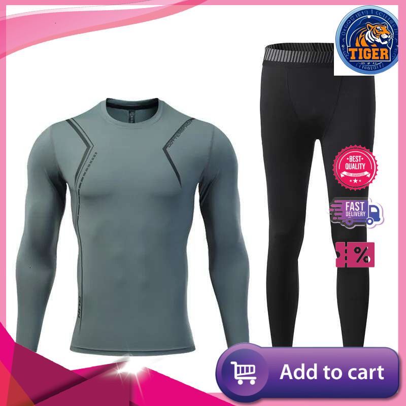 Ddmytiger China Domestic Men Quick Dry Workout GYM Fiess Tee Leggings Sport Running Basketball Football Set Yoga Skiing Exercise Suit Long Johns Ddmyt