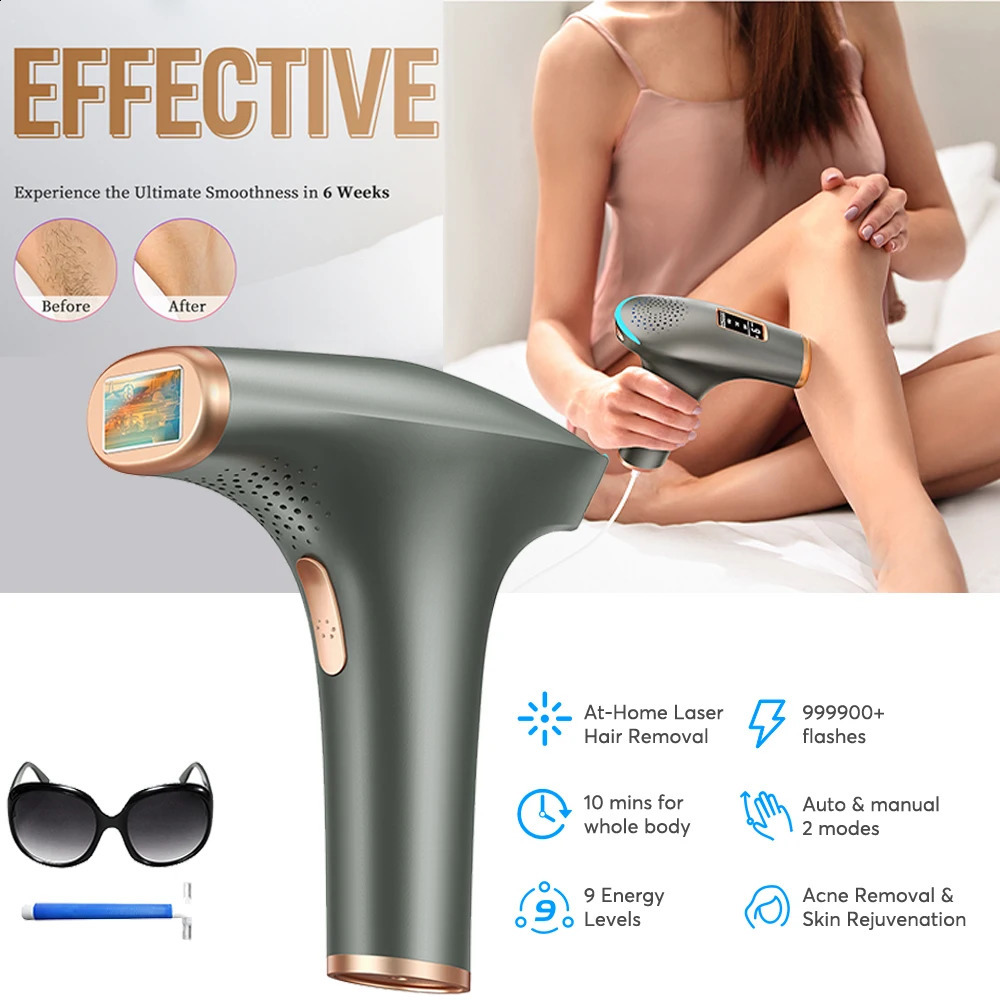 Laser hair removal Pro IPL device painless permanent hair removal device with HR/SC/RA 9-level 999999light body hair trimmer 250410