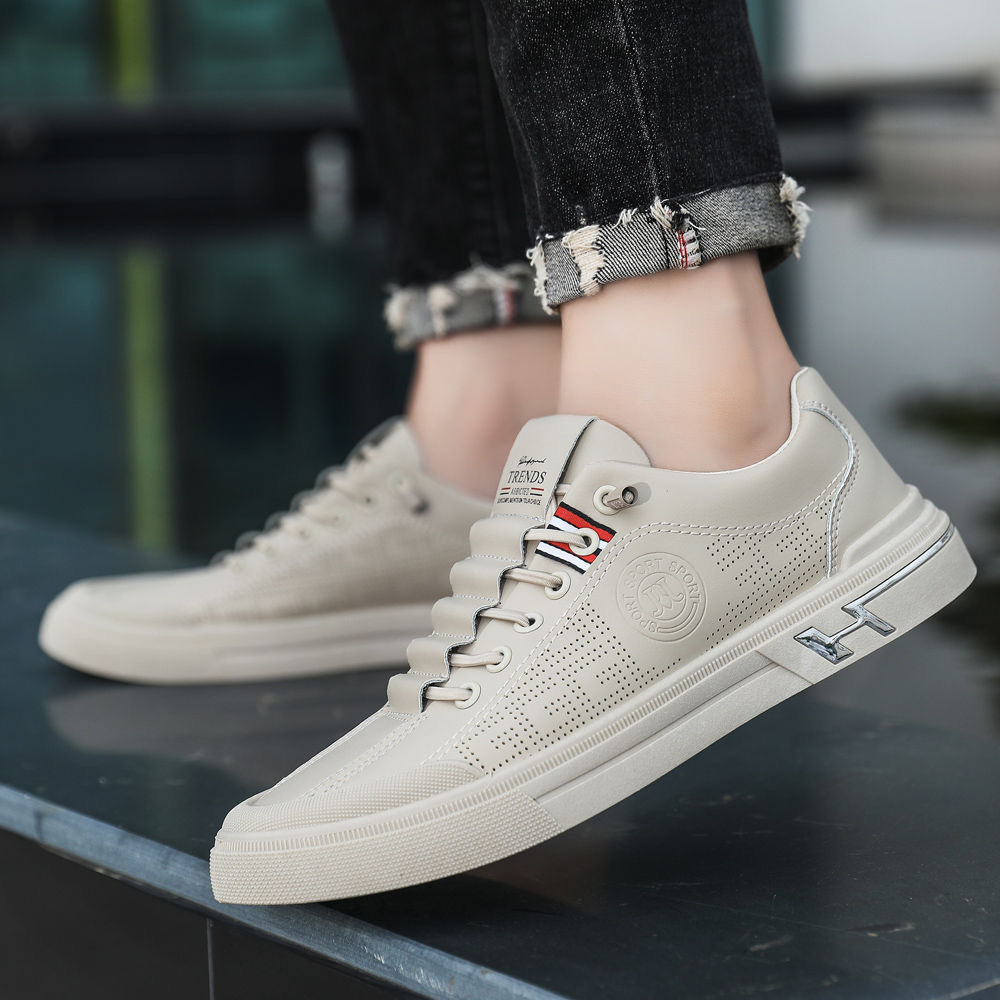 Free shipping designer casual shoe men white coffee comfortable breathable wear-resisting outdoor sport shoe 2025