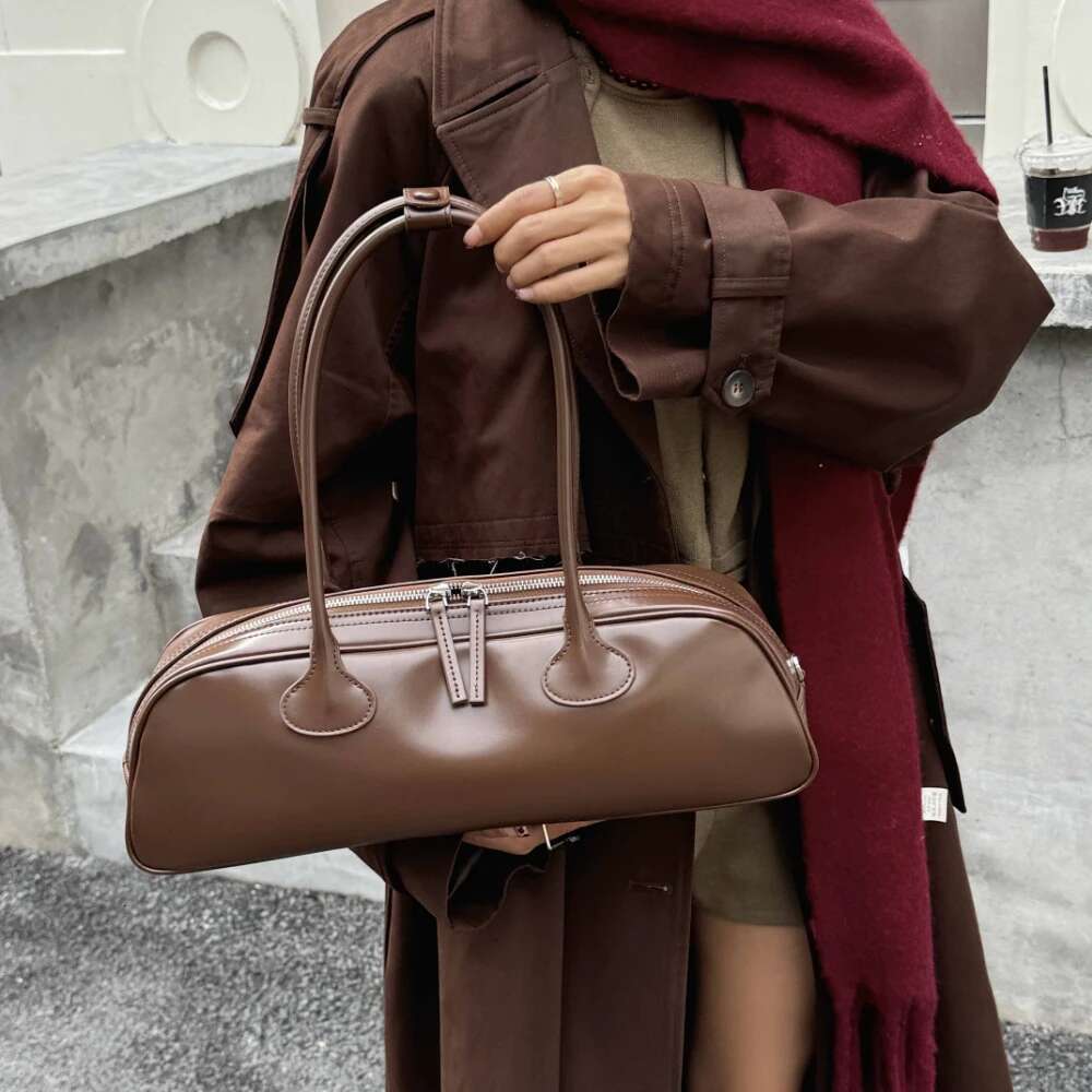 Designer Motingsome 2025 New Woman Bag Cowhide Genuine Fashionable Handbag French Designer Bags Stick Tote Purses