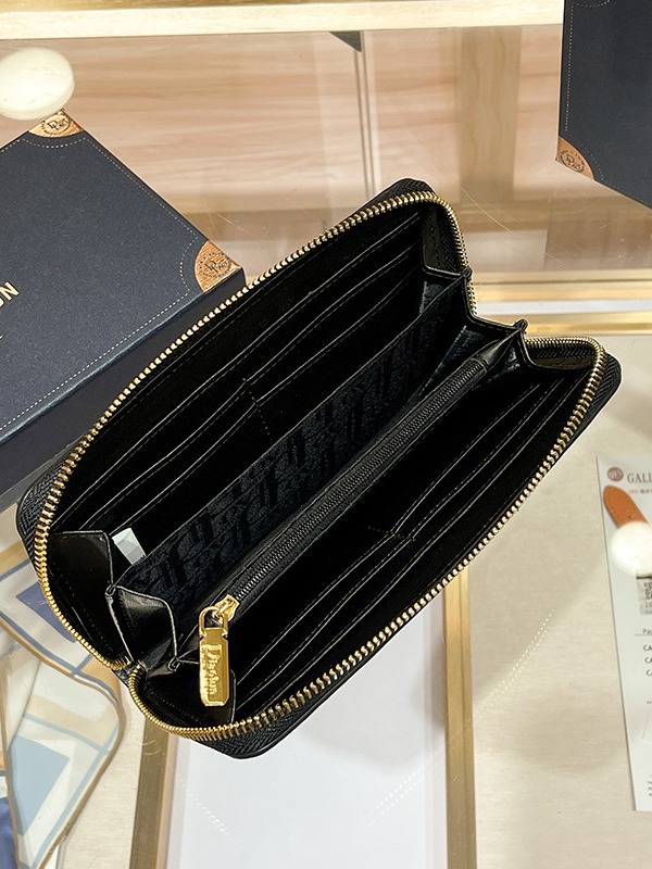 Light luxury brand cowhide wallet card holder new trendy bag long hand-held mobile phone integrated ladies leather clutch bag