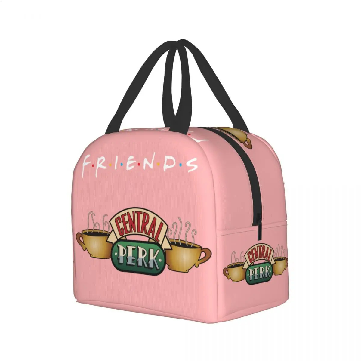 Classic TV Show Central Perk Friends Lunch Bag Cooler Insulated Box Womens and Childrens School Work Picnic Food Storage 250401
