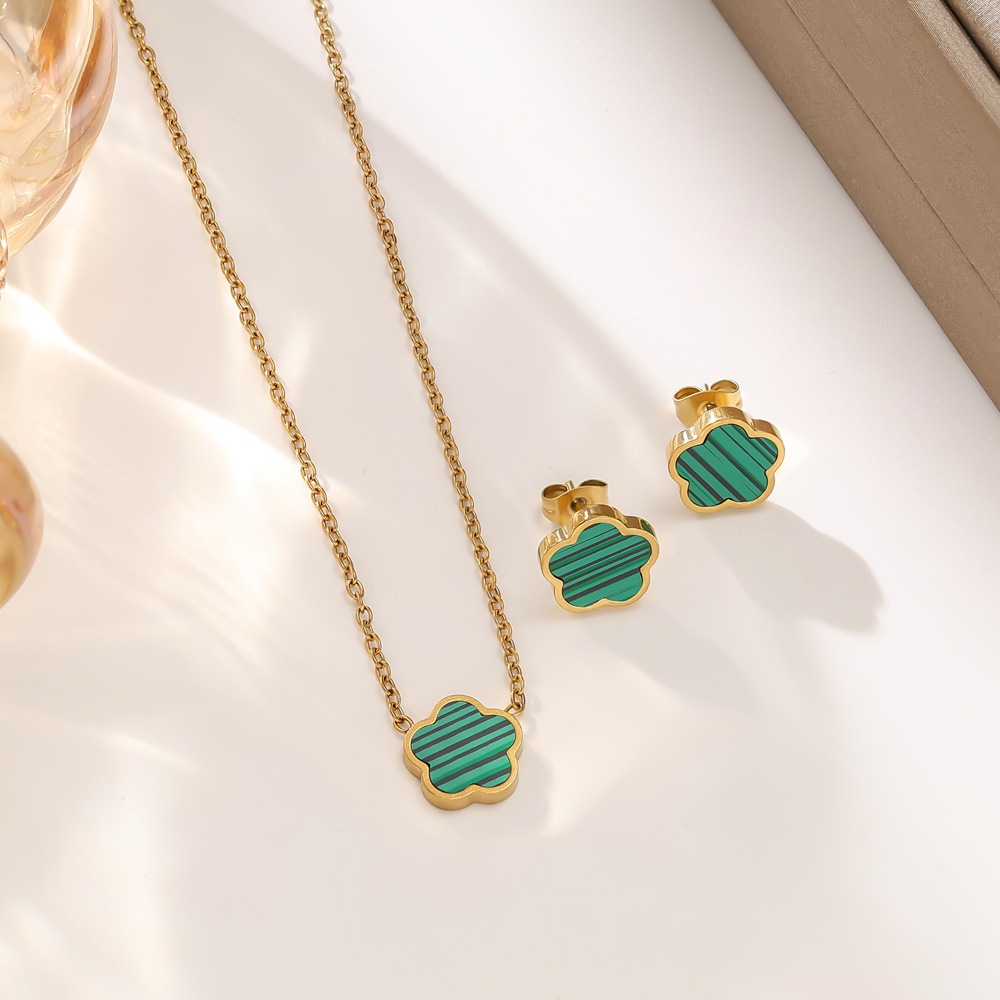 Designer Necklace For Women's Necklace Titanium Steel Necklace Bracelet And Earring Collection Personality Simple Style Luxury Fashion Necklace 3