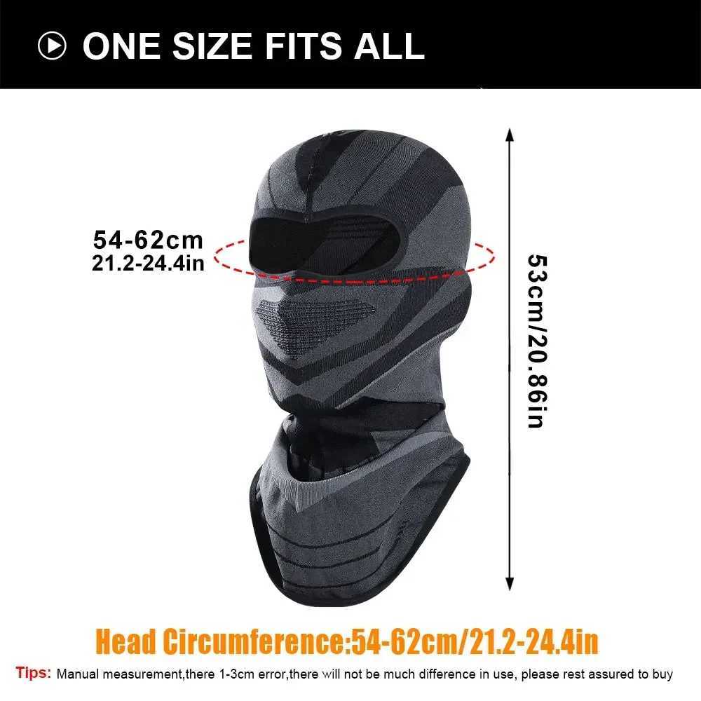 Winter Warm Balaclava Windproof Cycling Face Mask Cap Breathable Sports Skiing Bicycle Running Neck Warmer Helmet Liner Headgear S251110