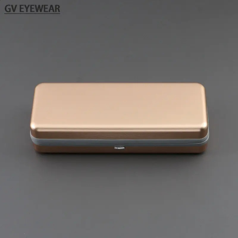 Japanese high-end aluminum glasses case square Presbyopia Myopia sunglasses case protective glasses storage wholesale 250409