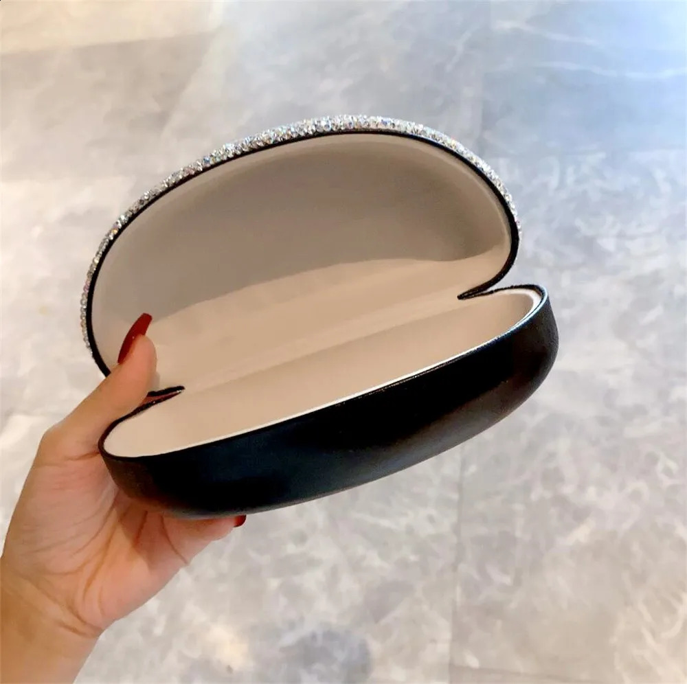 Shining Rhinestone Womens Sunglasses Box Diamond Glasses Box Hard Glasses Box Travel Bag Glasses Accessories 250409