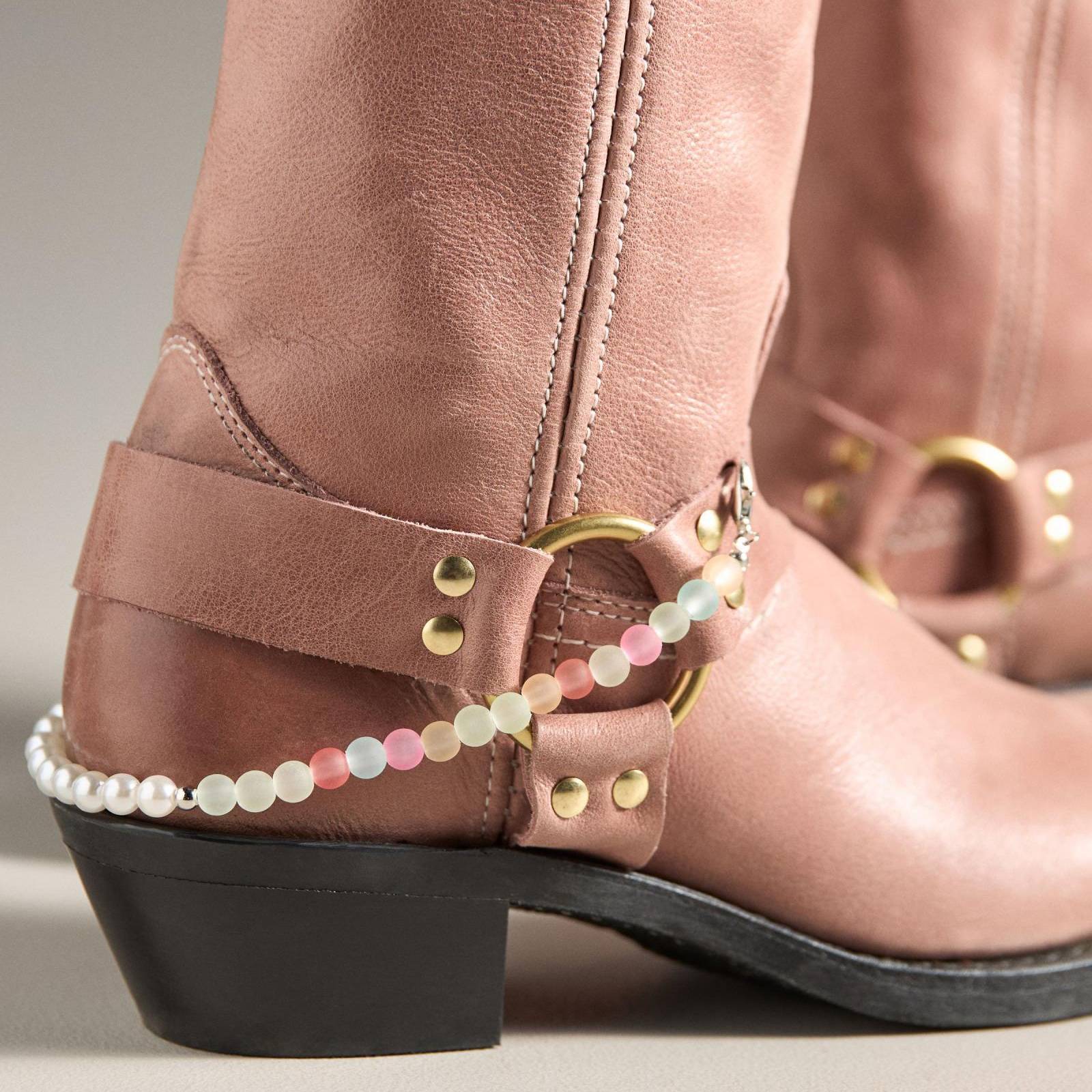 Trendy Handwoven DIY Keychain New Colorful Beaded Cord Shoelace Charm Viral Bag Hanger