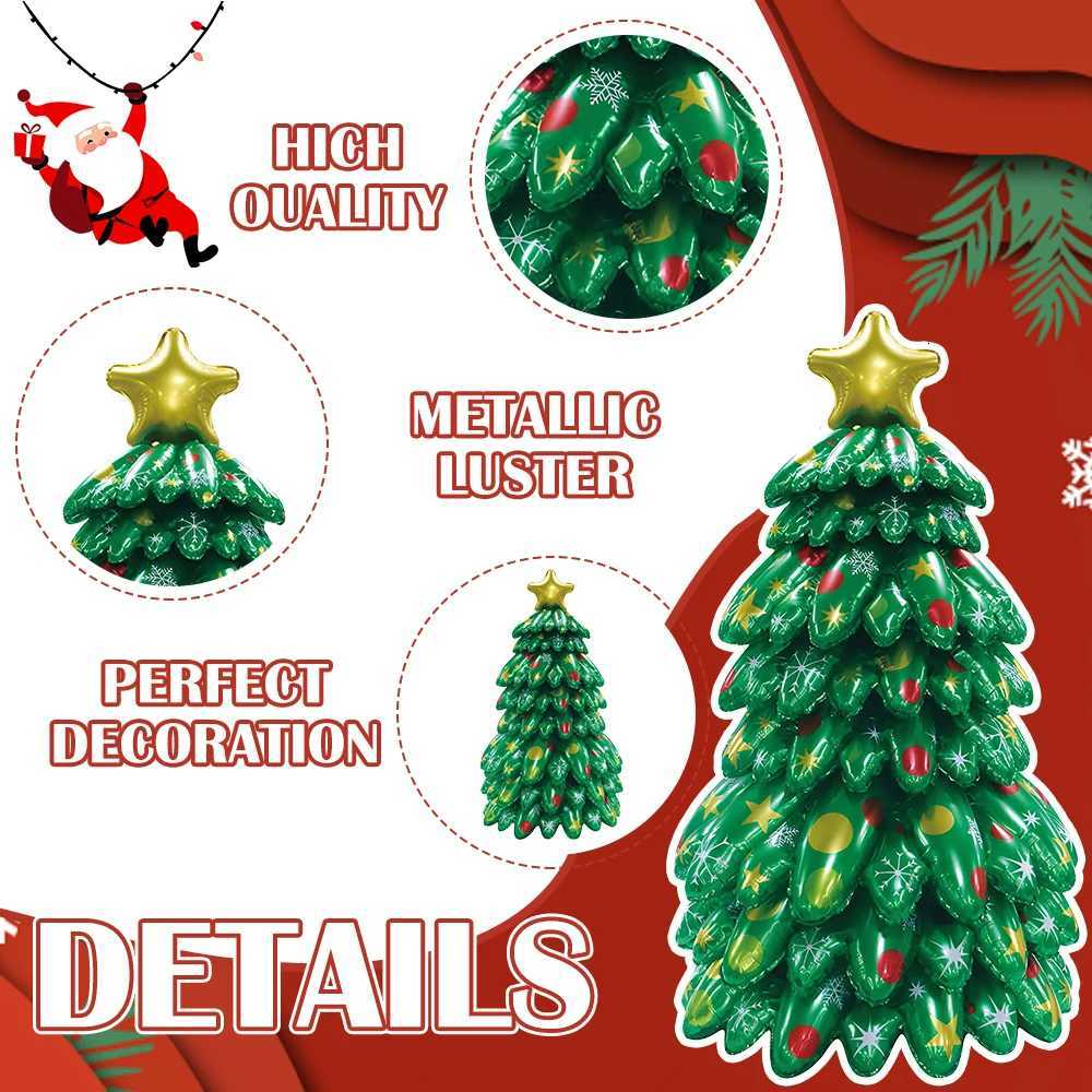 Christmas Large Inflatable Christmas Tree Helium Balloon for Christmas Eve Theme Party Supplies New Year Background Outdoor Decorations Y251111