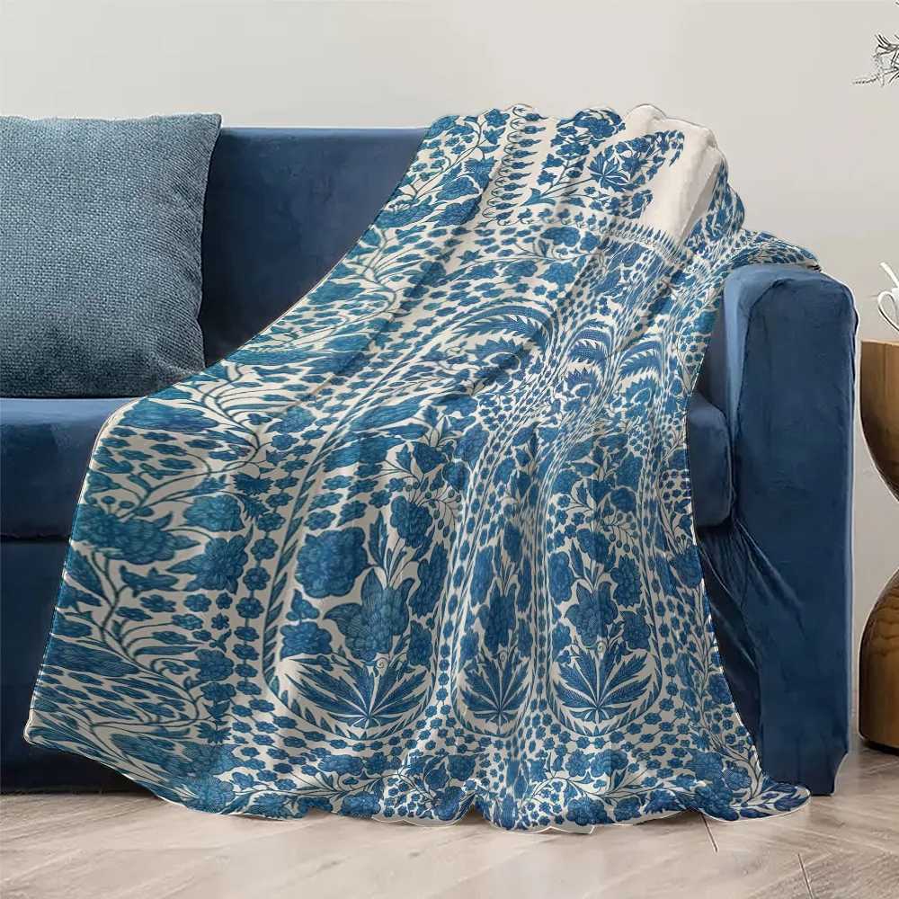Bohemian Floral Paisley Pattern Blanket Decorative Throw Sofa Bed Cover for Living Room Bedroom Home Decor C251111