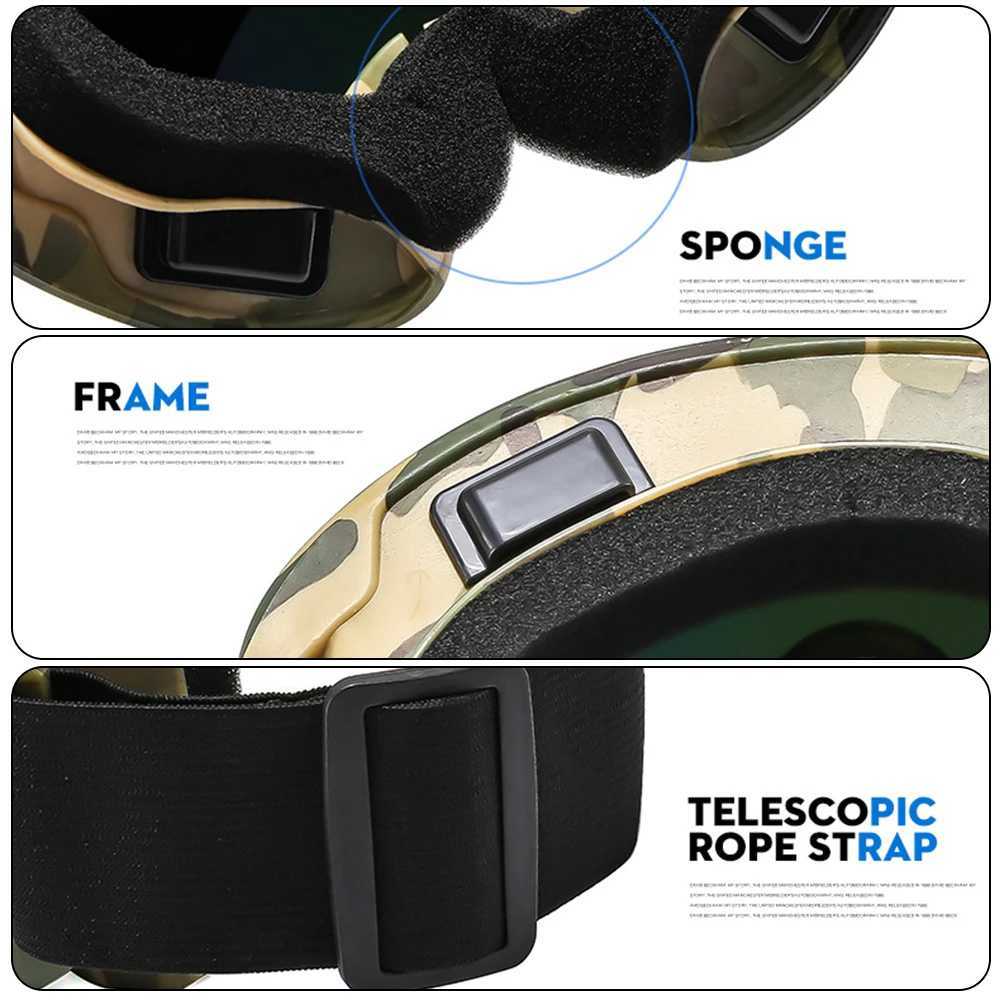 Double Layer Ski Goggles With Colorful Lens Sand-Proof Polarized Ski Goggles Anti-Collision Anti-Glare Lens Goggles For Skiing K251110