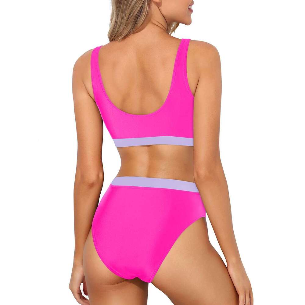 Womens Swimwear Designer High-end Bikini Sexy Color Contrast Suitable for Wearing by the Seaside