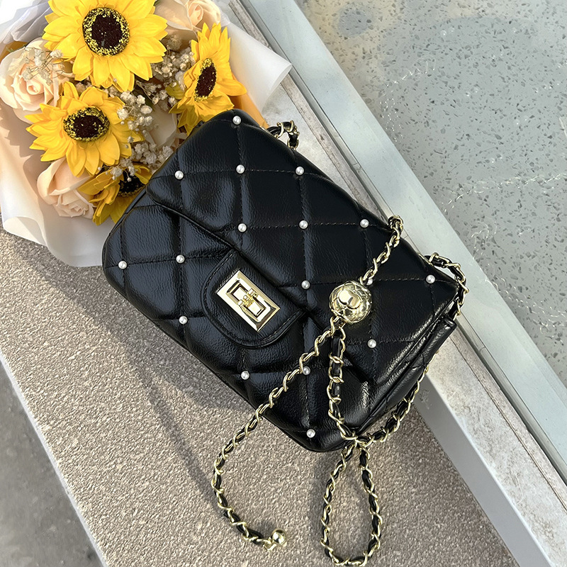 Luxury Brand Designer Bag Style Women's Bag Small Bag 2025 New Fashion Quilted Chain Women's Bag Cute Rivet Shoulder Bag Crossbody Bag
