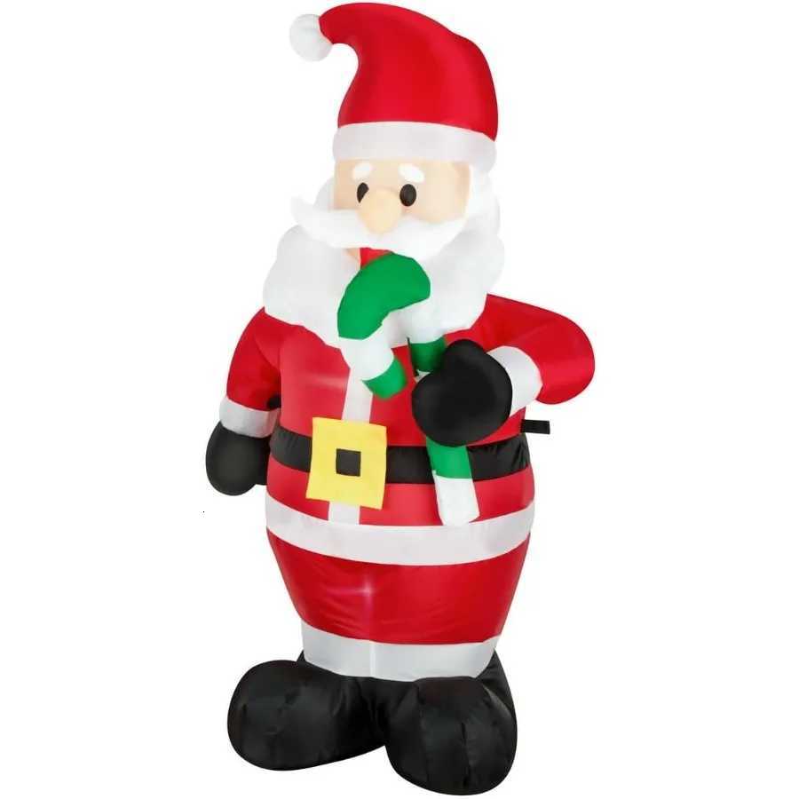 Christmas Christmas Inflatable Snowman Nutcracker Santa Claus Lighted Blow Up Christmas Yard Decoration with Built in Fan and Anchor Rope Y251111