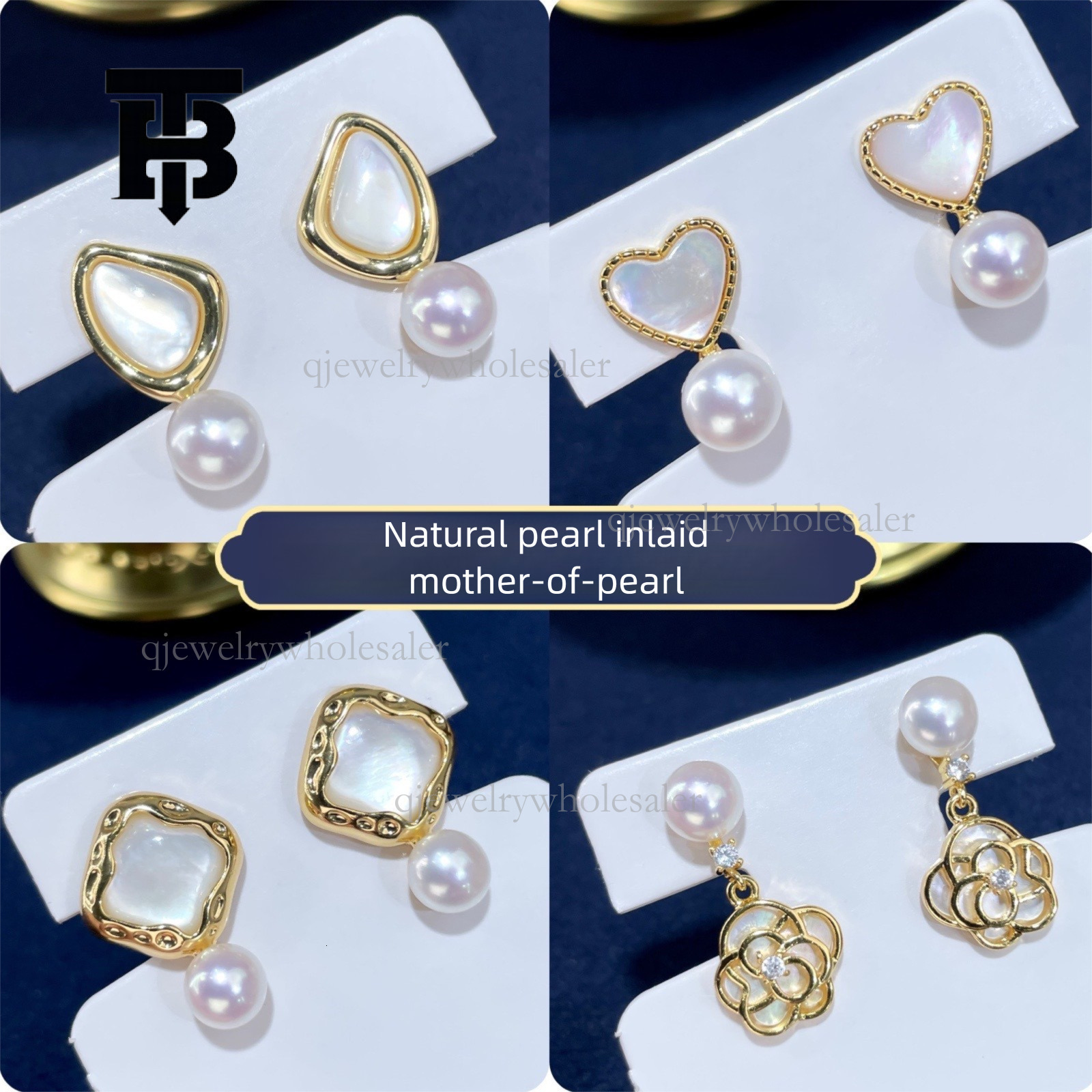 TB BHULAMTE Designer S925 Silver Needle Earrings Hot Natural Freshwater Mother Of Pearl Jewelry High End Simple Elegant And Versatile Women's Lux