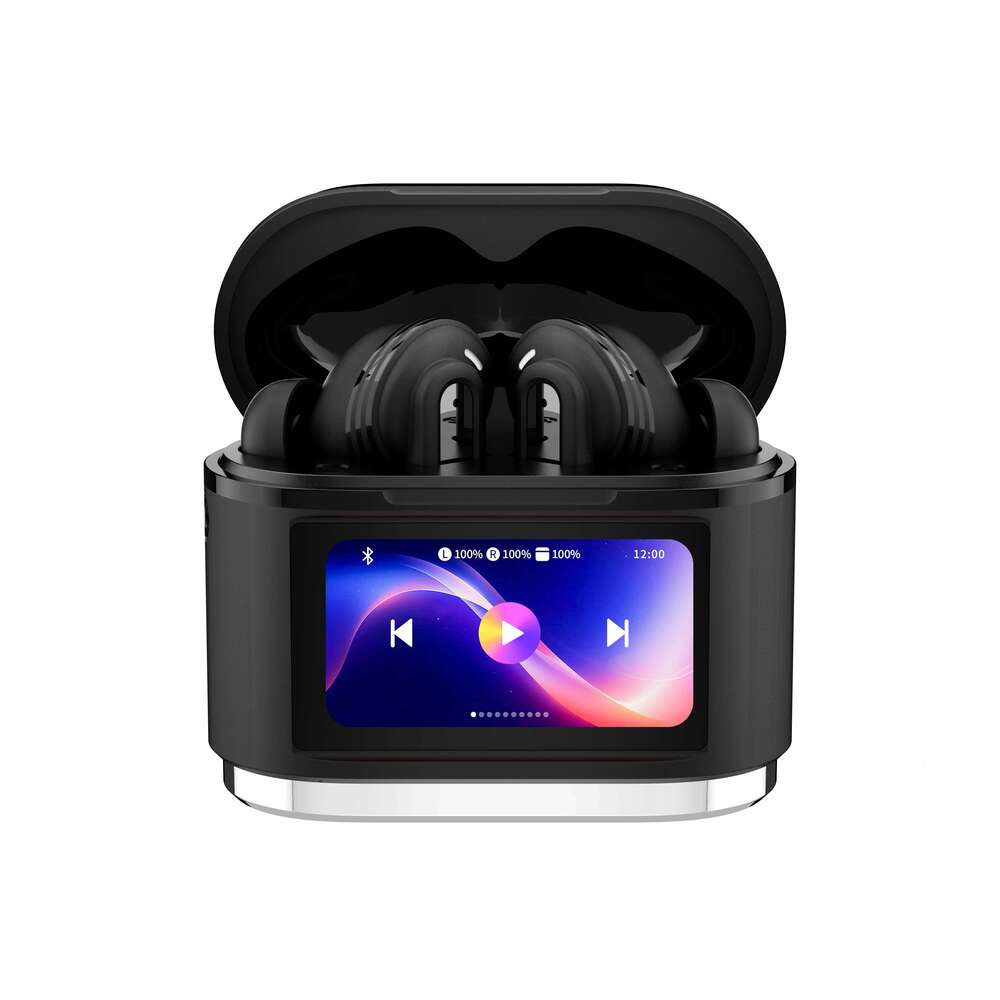 Smart Touch Screen Bluetooth Earbuds Wireless ANC ENC Active Noise Cancelling Headphones New